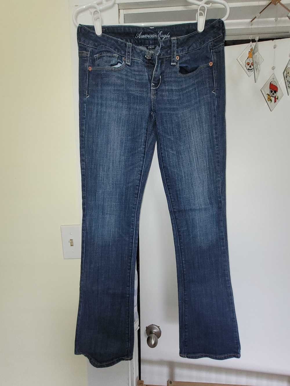 American Eagle Outfitters Women’s Dark Blue Skinnykick  Jeans
